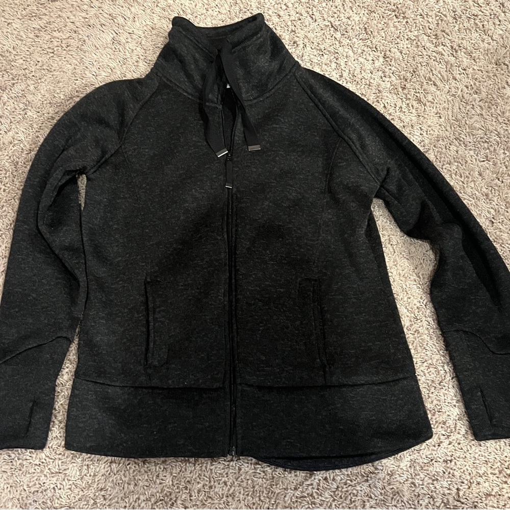 Black polyester jacket
